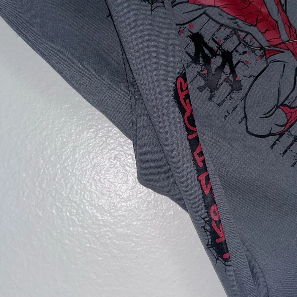 Marvel Gray and Red Spidey Sweatshirt